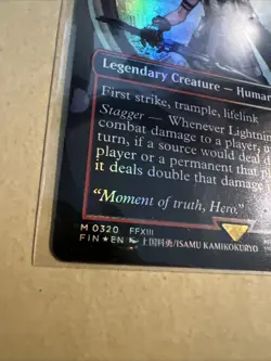 MTG Lightning, Army of One FIN 0320 M NM FOIL Borderless - Image 3