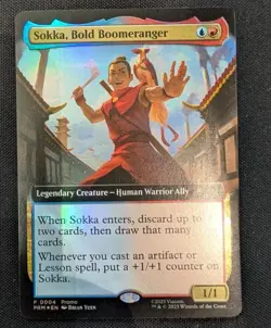 Mtg MagicCon Atlanta exclusive promo Sokka, Bold Boomeranger Foil - Image 1