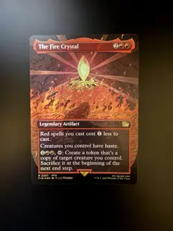 MTG Final Fantasy English The Fire Crystal Borderless 0337 Foil - Image 1