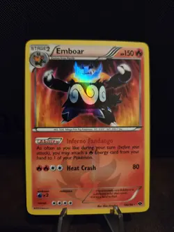 Pokemon TCG Emboar 100/99 Secret Shiny Holo Next Destinies 🌟NM/MINT🌟 - Image 1
