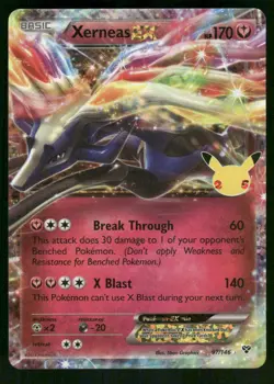 Xerneas EX 97/146 Classic Collection Holo NM Pokemon Celebrations: Classic Colle - Image 1