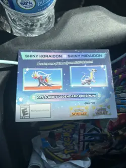 Shiny Miraidon Koraidon Code GameStop Pokemon Promo NM Not Scratched - Image 1