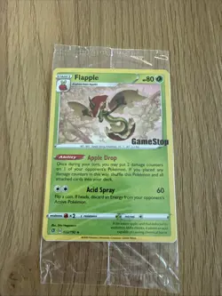 Pokemon Flapple 22/192 Gamestop Exclusive Battle Styles Promo Holo New Sealed - Image 2