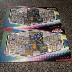 LOT OF 2 Pokemon Prismatic Lucario Ex Tyranitar Ex Premium Collection Sams Club - Image 1