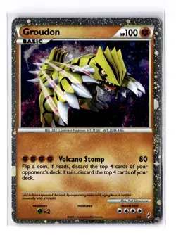 Pokemon TCG GROUDON Call Of Legends SL4 Holo Shiny Rare LP/MP - Image 1