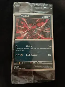 Sealed Yveltal 088/132 Reverse Holo Mega Evolution Pokemon GAMESTOP PROMO - Image 1