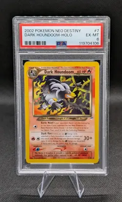 2002 Pokemon Neo Destiny #7 Dark Houndoom Holo PSA 6 - Image 1