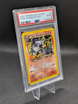 2002 Pokemon Neo Destiny #7 Dark Houndoom Holo PSA 6 - Image 3