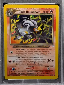 2002 Pokemon Neo Destiny #7 Dark Houndoom Holo PSA 6 - Image 4