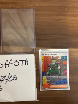 Lt. Surge's Bargain SIR Mega Evolution 185/132 Pokemon TCG NM - Image 1