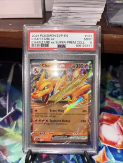 2024 POKEMON SVP EN #161 CHARIZARD EX PSA 9 SV BLACK STAR PROMO - Image 1