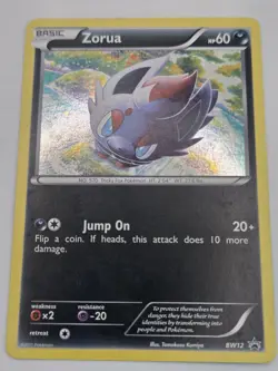 Zorua BW12 Black & White Holo LP Lightly Played Pokemon - Image 2