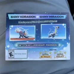 Shiny Miraidon Koraidon Code GameStop Pokemon Promo NM Not Scratched - Image 1
