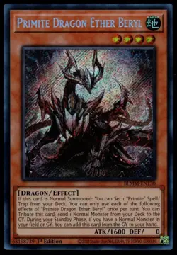 Primite Dragon Ether Beryl (Secret Rare) BLMM-EN130 (NM) Yu-Gi-Oh! TCG - Image 1