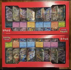 2 Pokemon TCG Prismatic Evolutions Costco 8 Mini-Tin Bundle W/ Promo Cards New - Image 1