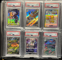 Lot of 6 PSA Graded Pokemon Cards + Binder!- 10/9- Pikachu, Charizard Mew - Image 1