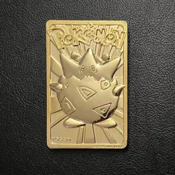 1999 Pokemon Togepi 23K Gold-Plated Burger King Promo Card in Case - Image 1