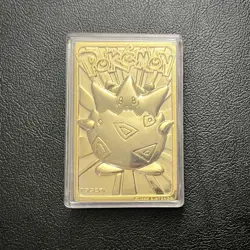 1999 Pokemon Togepi 23K Gold-Plated Burger King Promo Card in Case - Image 3