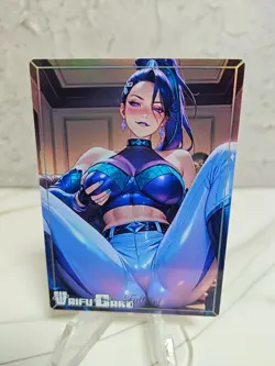 Akali Trading Card Waifu Goddess Story Anime Girl holo Karte Manga Full Art - Image 1