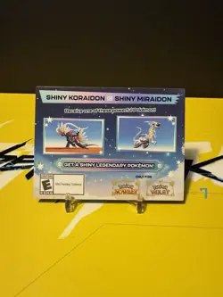 Shiny Miraidon Koraidon Code GameStop Pokemon - Physical PROMO Card- Unused Code - Image 1