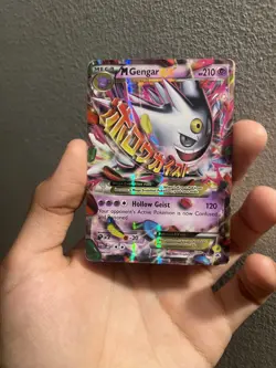 Pokemon TCG M Gengar EX XY166 Shiny Holo Black Star Promo Card - Image 1