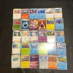 Pokemon Card Lot Of 30 Japanese Common Uncommon Rare - Image 1