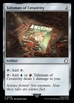 Talisman of Creativity Universes Beyond: Fallout Regular (PIP) Near Mint MTG - Image 1