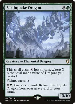 Earthquake Dragon Foil - Commander Legends: Battle For Baldur'S Gate MTG-NM - Image 1
