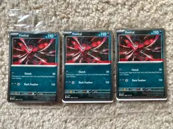 Sealed Yveltal 088/132 Reverse Holo Mega Evolution Pokemon GAMESTOP PROMO x 3 - Image 1