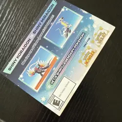 POKEMON SCARLET / VIOLET - SHINY MIRAIDON OR SHINY KORAIDON SERIAL CODE RARE - Image 4
