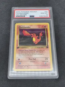 Pokemon Team Rocket Charmander 1st Edition PSA 10 WOTC - Image 1