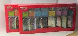 Pokemon TCG Prismatic Evolutions 2-Pack Costco 8 Mini-Tin Bundle with Promos - Image 1