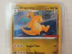 Pokemon TCG Dragonite 131/195 - Silver Tempest - GameStop Promo Stamp - Image 2