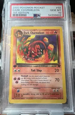 Psa 10 Dark Charmeleon 1st Edition #32/82 Team Rocket 2000 - POKEMON TCG - Image 1