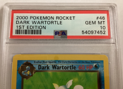 Pokemon Team Rocket 1st Edition DARK WARTORTLE PSA 10 (7452) Graded Power - Image 3