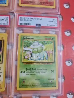 Psa 10 Pokemon Base Set Charmander Squirtle Bulbasaur Pikachu Starters 1999 Rare - Image 3