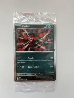 Sealed Yveltal 088/132 Reverse Holo Mega Evolution Pokemon GAMESTOP PROMO - Image 1