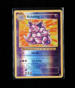 2016 Pokemon XY Evolutions Nidoking Reverse Holo #45/108 Mp - Image 1