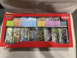 Pokemon TCG, Prismatic Evolutions, 8 Mini Tins Display, Costco Exclusive, Promos - Image 1