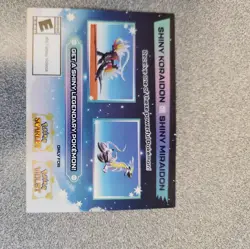 Shiny Miraidon Koraidon Code GameStop Pokemon Promo NM Not Scratched - Image 2