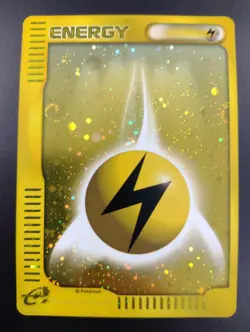 2002 POKEMON JAPANESE McDONALD'S LIGHTNING ENERGY HOLO SWIRLS! Near Mint! - Image 1