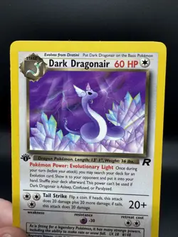 Pokemon TCG Dark Dragonair 33/82 Team Rocket 1st Edition WotC Vintage LP - Image 3