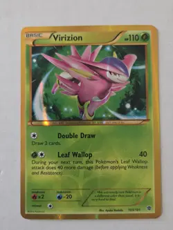 Pokemon TCG Virizion (Secret) 103/101 Plasma Blast Holo LP Condition - Image 1