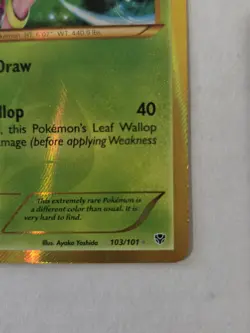 Pokemon TCG Virizion (Secret) 103/101 Plasma Blast Holo LP Condition - Image 5