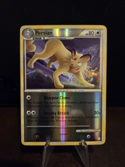 Pokemon TCG Persian 27/123 Reverse Holo Rare HeartGold & SoulSilver HGSS ⭐⭐⭐ - Image 1