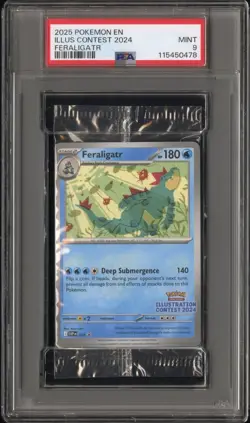 Pokemon TCG 2024 Illustration Contest (SVP 213-215) Sealed Pack PSA 9 - Image 1