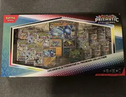 Pokemon TCG SV Prismatic Evolutions Lucario EX & Tyranitar EX Premium Collection - Image 1