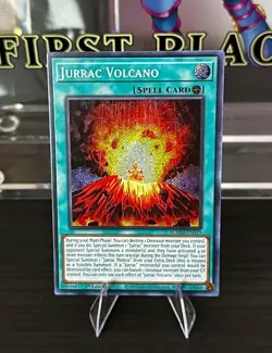 Yu-Gi-Oh! Jurrac Volcano BLMM-EN019 Secret Rare - Image 1