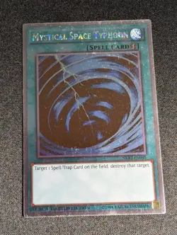 Yugioh - Mystical Space Typhoon - NKRT-EN040 Limited Edition Platinum Rare LP - Image 1