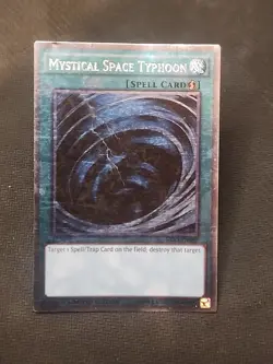 Yu-Gi-Oh Mystical Space Typhoon NKRT-EN040 Limited Edition Platinum Rare MP-LP - Image 1